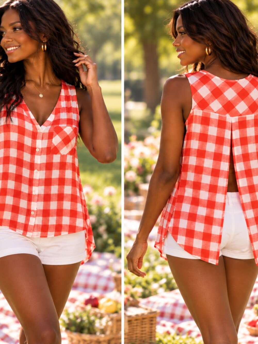 Fever Sleeveless Blouse Size Small